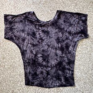 Lock and Love Tie dye comfy dolman sleeve tunic top Large EUC